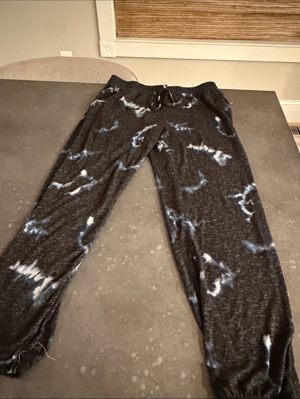 Women's Black Tie-Dye Lounge Pajama Pants BNWOT
